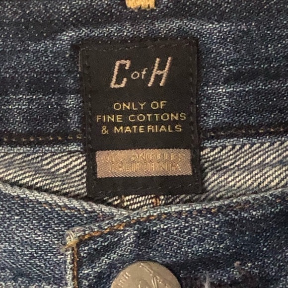 Citizens of Humanity Jean Shorts Women's Button Fly Cutoff Bermuda Raw Hem Denim - Picture 2 of 9